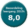 Logo Klantenwaardering Beoordeling Leergang 2019: 8.0