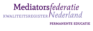 Logo Mediatorsfederatie Kwaliteitsregister Nederland Permanente Educatie