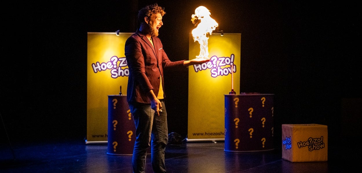 Wetenschapshow Hoe?Zo! Show opnieuw theater in dankzij subsidies | Foto: Kees van de Veen