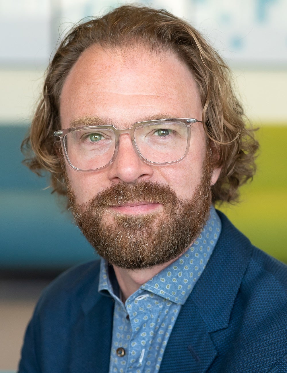 This is a picture of Jochem Lybaart. He is Communications advisor of the University Library.