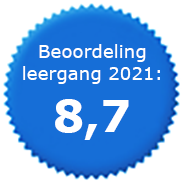 Beoordeling leergang 2021: 8,7
